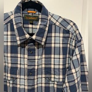 Timberland Mens XL Button Down Cotton Shirt